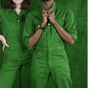 Big Bud Press Forest Green Long Sleeve Jumpsuit Size Large.